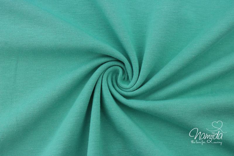 0,5 MTR. ♥  UNI BAUMWOLLJERSEY PASTELL MINT ♥