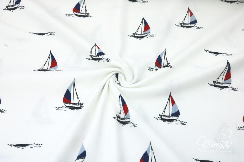 0,5 MTR.  MARITIME SAILBOATS - WEISS - JERSEY