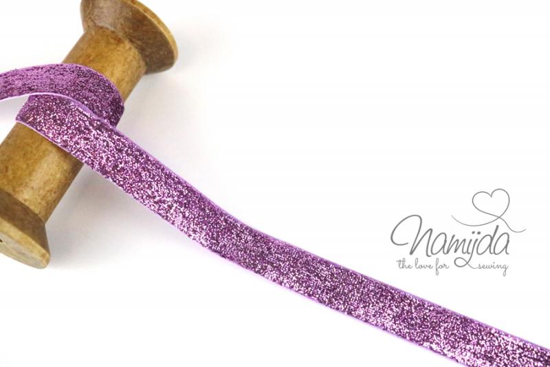 1 MTR. ♥ LUREX GLiTZERBAND RoSA - 15mm ♥