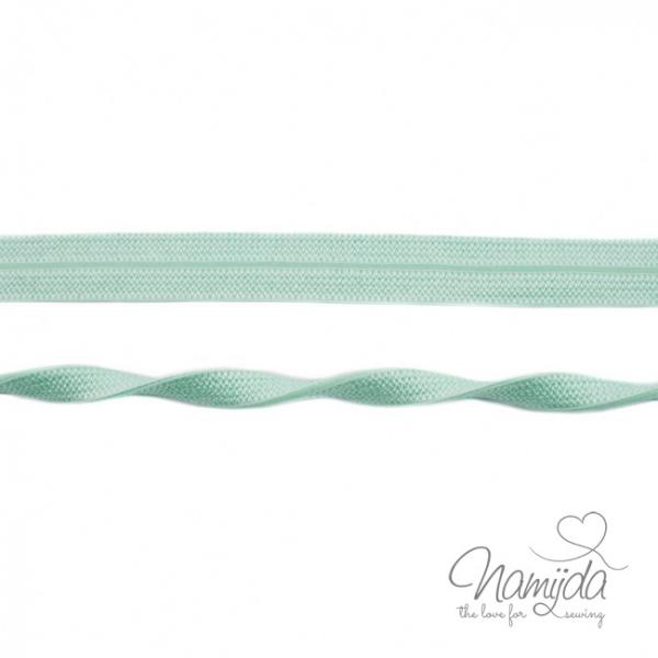 1 MTR. ♥ Elastisches Einfassband JACQUARD - Hell Mint - 20mm - Glänzend ♥