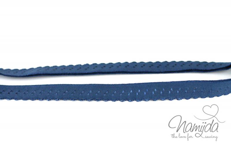 1 MTR. ♥ Elastisches Einfassband -  Schrägband - Jeans  ♥