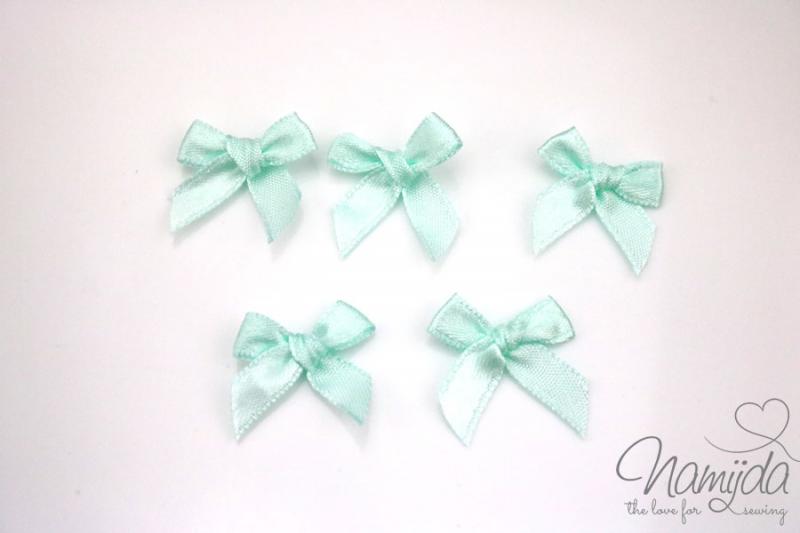 5 ♥ MiNi Schleifchen Mint ♥