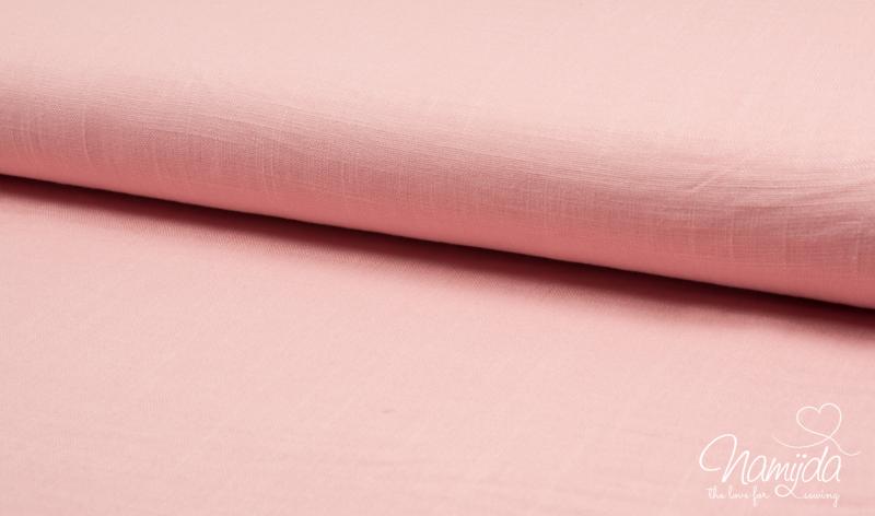 0,5 MTR. ♥ LEINEN / VISKOSE RoSE WaSHED ♥