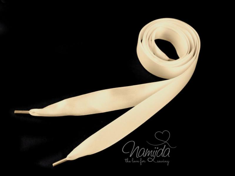 1 Stck. SATINBAND CREME - 110cm lang!