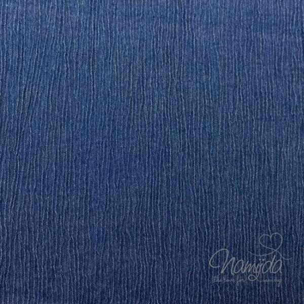 0,5 MTR. CRINKLE JEANS - DUNKELBLAU