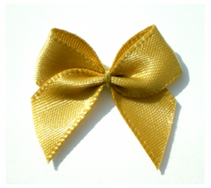 5 ♥ SATIN Schleifchen GoLD  ♥