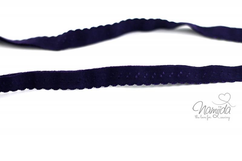 1 MTR. ♥ Elastisches Einfassband -  Schrägband - Lila  ♥