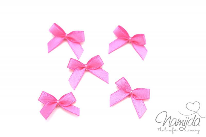 5 ♥ LiTTLE BOWS RoSA - 19x16mm ♥