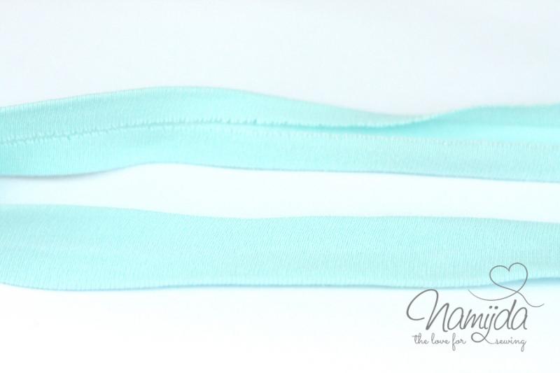 1 MTR. ♥ Elastisches Jersey Schrägband - Mint ♥