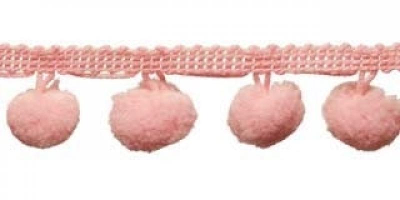 1 MTR. ♥ PomPom Bommelborte PEACH ♥