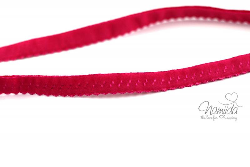 1 MTR. ♥ Elastisches Einfassband -  Schrägband - Pink ♥