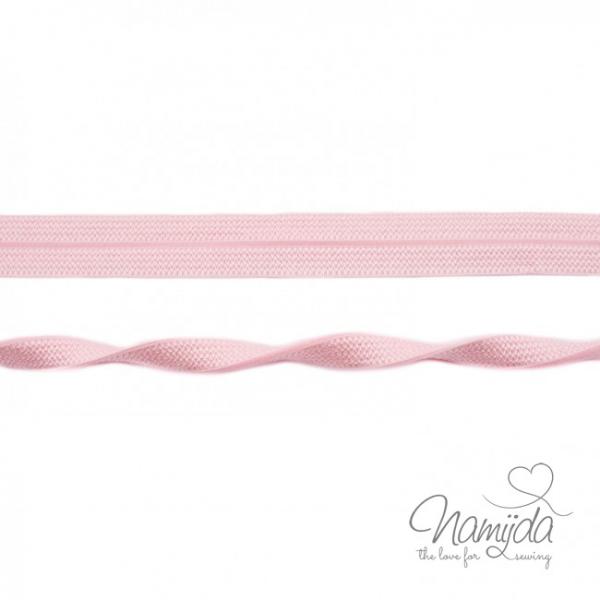 1 MTR. ♥ Elastisches Einfassband JACQUARD - Rosa - 20mm - Glänzend ♥