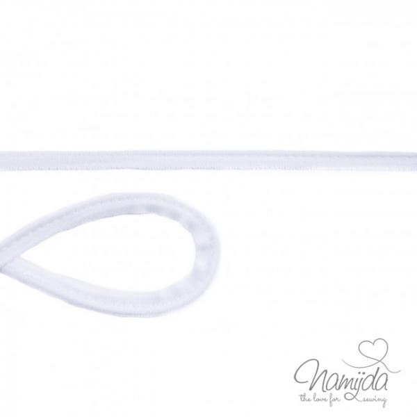 1 MTR. ♥ Jersey Paspelband Weiß ♥ elastisch