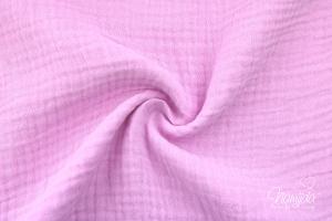 0,5 MTR. ♥ DouBLE GAUZE - Musselin ROSA - Baumwollstoff ♥