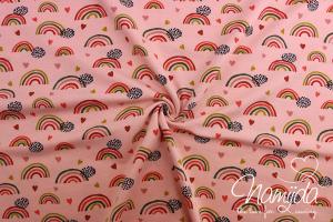 0,5 MTR.  REGENBOGENLIEBE JERSEY - RoSE