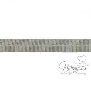 1 MTR. ♥ Elastisches Einfassband MATT - GRAU - 20mm ♥