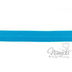 1 MTR. ♥ Elastisches Einfassband MATT - AQUA - 20mm ♥