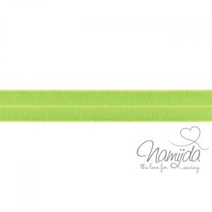 1 MTR. ♥ Elastisches Einfassband MATT - LIME - 20mm ♥