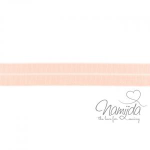 1 MTR. ♥ Elastisches Einfassband MATT - APRICOT - 20mm ♥