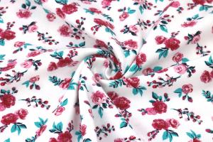 0,5 MTR.  MARITIME FLOWERS KOMBI - WEISS - JERSEY