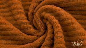 0,5 MTR. ♥ BREITCORD BAUMWOLL JERSEY - COGNAC - ELASTISCH - WASHED ♥