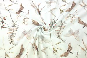 0,5 MTR.  AQUARELL BUTTERFLY TAUPE - JERSEY