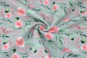 0,5 MTR. ♥ SOMMERSWEAT FLOWER ROSES - GRAU ♥