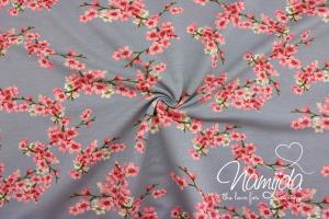 0,5 MTR. CHERRY BLoSSoM SOFT SWEAT - GRAU ♥