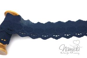 ♥1 Mtr. Wäschespitze FLORENCE - NaVY - 5cm ♥