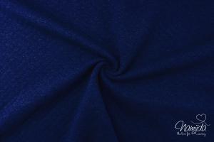 0,5 MTR. ♥ BAUMWOLL STEPPSTOFF NAVY MELIERT ♥