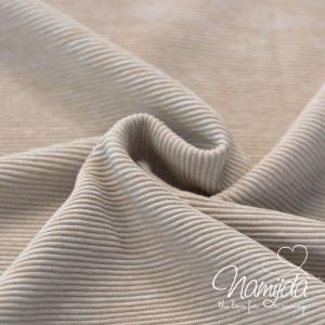 0,5 MTR. ♥ WEICHER RIPP BAUMWOLLJERSEY - BEIGE MELANGE ♥