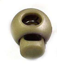 1 STÜCK KORDELSToPPER KHAKI LIGHT - 15x19mm