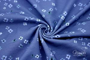 0,5 MTR.  FLOWERS - NAVY - JERSEY