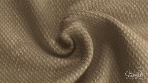 0,5 MTR. Jacquard Baumwoll Sweat Meliert TAUPE - Lammfleece