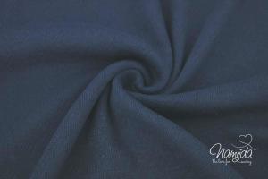 0,5 MTR. ♥ BAUMWOLLJERSEY POINTOILLE HERZSTICKEREI NAVY ♥