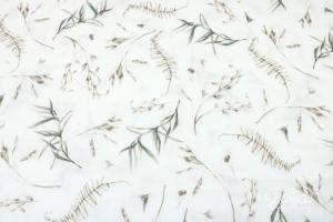 0,5 MTR.  WILLOW FLOWERS  DouBLE GAUZE Baumwollstoff ♥