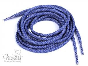 1 STCK. a´1,20 MTR. ♥ REFLEKTIERENDE HOODIE KORDEL BLAU - 5mm  ♥