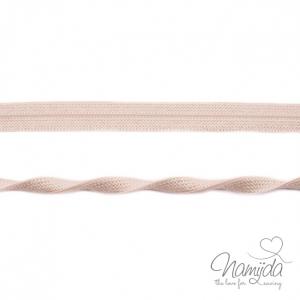 1 MTR. ♥ Elastisches Einfassband JACQUARD - Creme - 20mm - Glänzend ♥