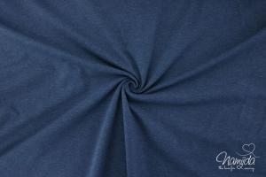 0,5 MTR. ♥  UNI BAUMWOLLJERSEY NAVY MELIERT ♥