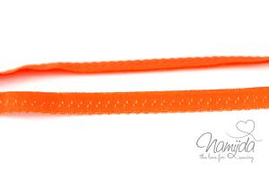 1 MTR. ♥ Elastisches Einfassband -  Schrägband - Orange  ♥