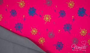 0,5 MTR. ♥ SOFTSHELL PUSTEBLUMEN PINK ♥