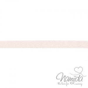 1 MTR. ♥ XL Elastisches Einfassband - GLITTER Rosa - Falzgummi 20mm ♥