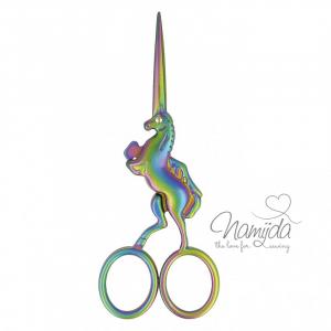 1 Stück ♥ MuLtiCoLoR EINHORN SCHERE - 14cm