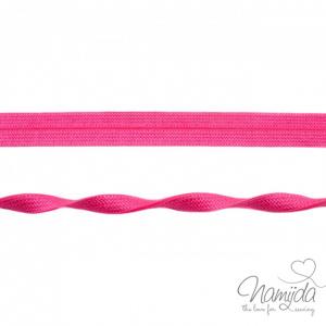 1 MTR. ♥ Elastisches Einfassband JACQUARD - PiNK - 20mm - Glänzend ♥