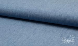 0,5 MTR. ♥ 100% LEINEN JEANS MELIERT ♥