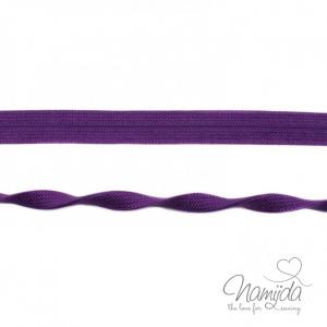 1 MTR. ♥ Elastisches Einfassband JACQUARD - Lila - 20mm - Glänzend ♥