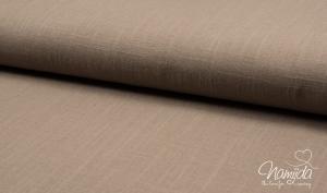 0,5 MTR. ♥ LEINEN / VISKOSE TAUPE WaSHED ♥